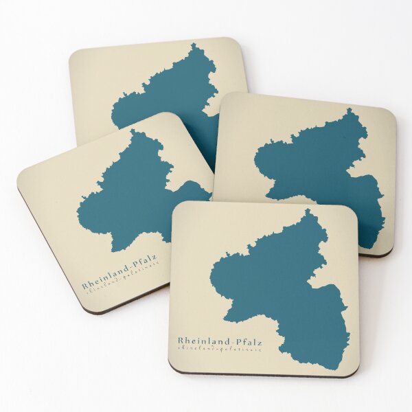 Item preview, Modern Map - Rhineland-Palatinate federal state map Germany DE designed and sold by Ingo Menhard.