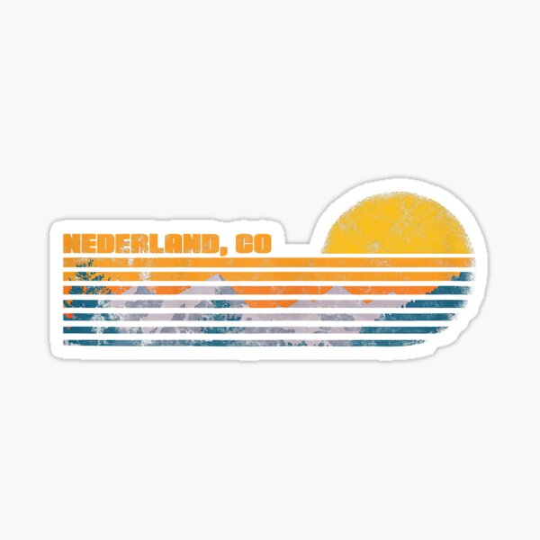 Item preview, Nederland Colorado Retro Sunset designed and sold by BundlerVq.