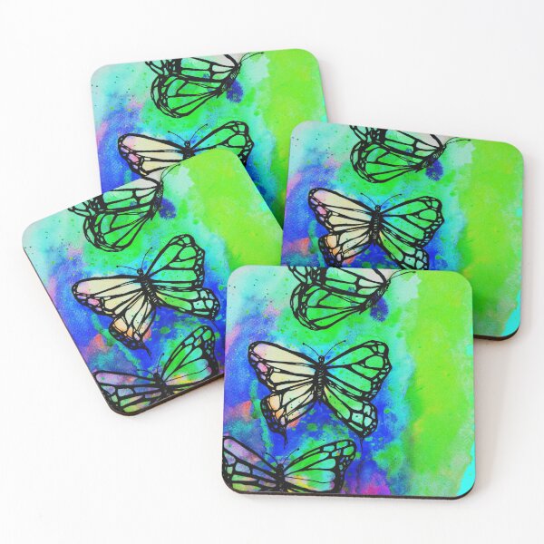 Item preview, Flying Butterflies with Watercolor work designed and sold by MinArt Illustrations.
