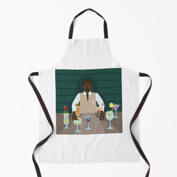 Item preview, An African-American works as a bartender and offers several alcoholic cocktails. designed and sold by LionKsi89.