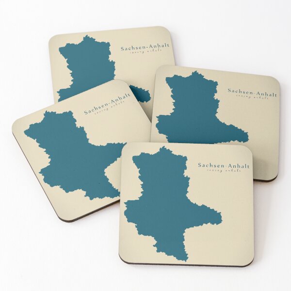 Item preview, Modern Map - Saxony-Anhalt federal state map Germany DE designed and sold by Ingo Menhard.