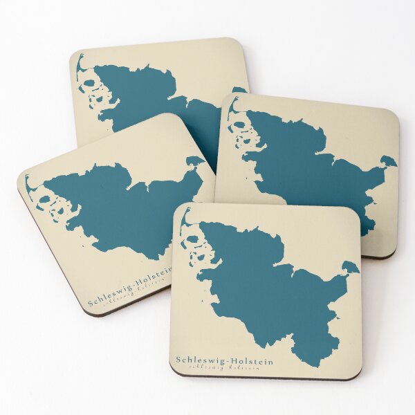 Item preview, Modern Map - Schleswig-Holstein federal state map Germany DE designed and sold by Ingo Menhard.