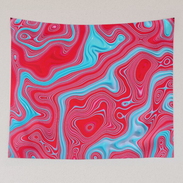 Item preview, Red and Blue abstract pattern designed and sold by bradm50.