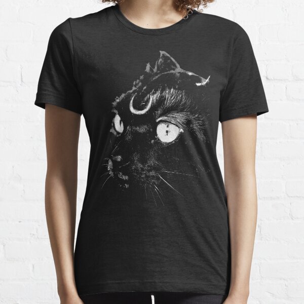 Black Cat Magic Moon Essential T-Shirt