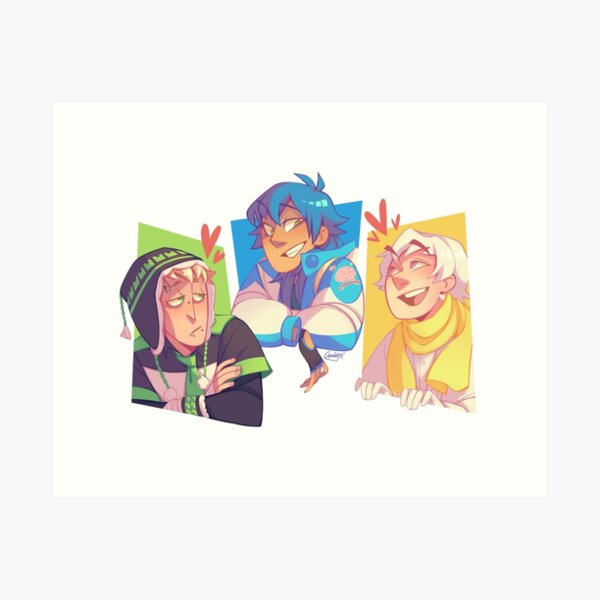 Blue Baby, Robot Nerd, Trash Prince Art Print