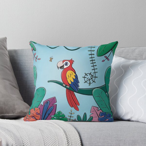Aperçu de l'œuvre Ara rouge | Oiseau tropical d'art de perroquet | Animal tropical | Oiseau de la jungle tropicale créée et vendue par Dahyi.