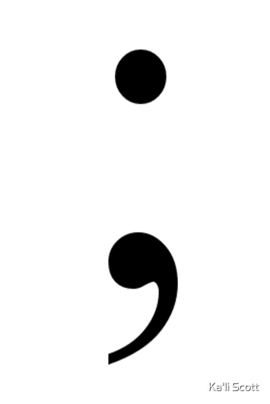 Semicolon: Art Prints | Redbubble