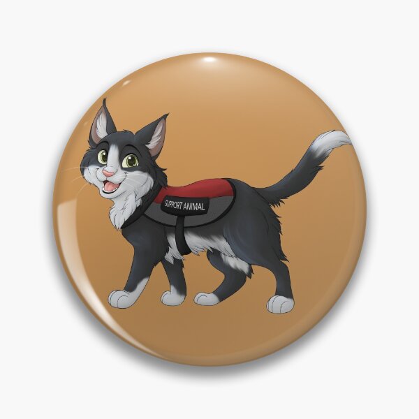 Item preview, Emotional Support Animal | Tuxedo Cat Long Hair designed and sold by caseysketches.