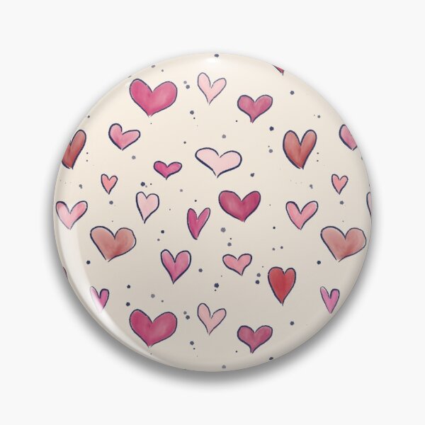 Item preview, Heart doodles pattern designed and sold by Lena Pfitzner.