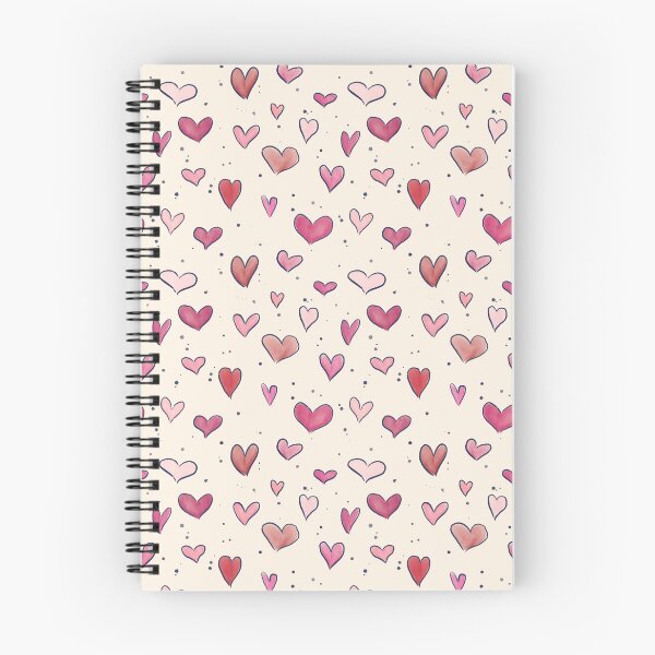 Item preview, Heart doodles pattern designed and sold by Lena Pfitzner.