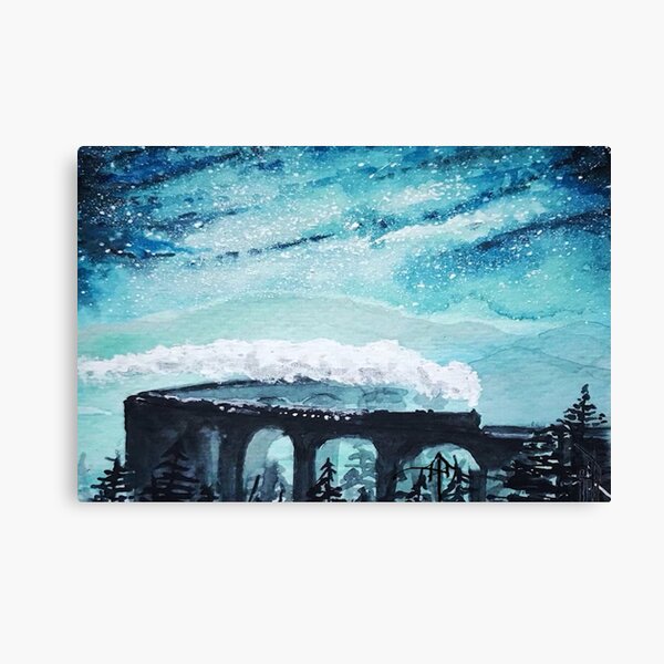 Item preview, Glenfinnan Express on Viaduct. Watercolour By Ash winter designed and sold by AshWork-art.