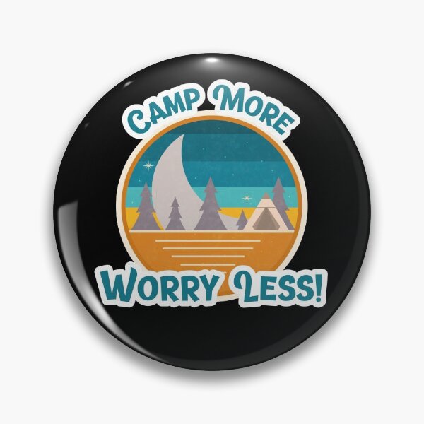 Item preview, Camp More Worry Less Retro designed and sold by HolidayTees.