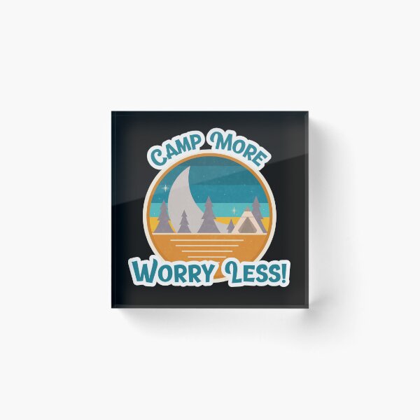 Item preview, Camp More Worry Less Retro designed and sold by HolidayTees.