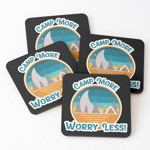 Item preview, Camp More Worry Less Retro designed and sold by HolidayTees.