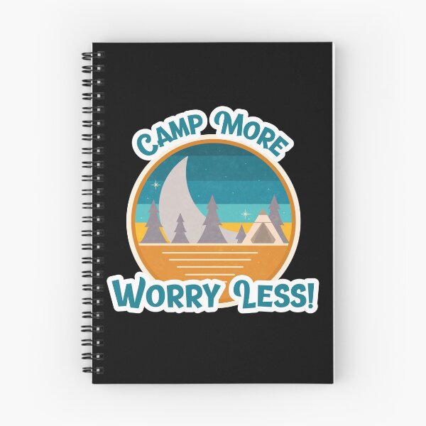 Item preview, Camp More Worry Less Retro designed and sold by HolidayTees.