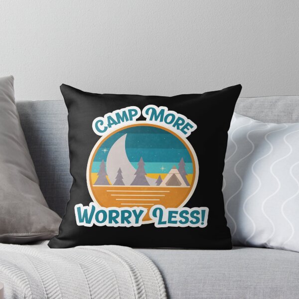 Item preview, Camp More Worry Less Retro designed and sold by HolidayTees.