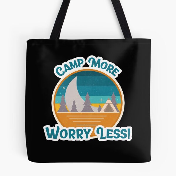 Item preview, Camp More Worry Less Retro designed and sold by HolidayTees.