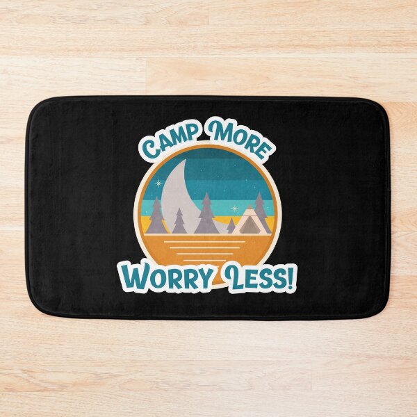 Item preview, Camp More Worry Less Retro designed and sold by HolidayTees.