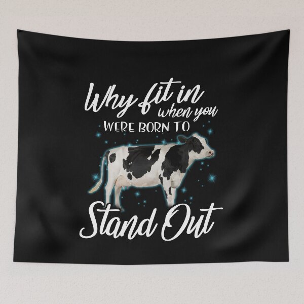 Item preview, ¿Por qué encajar cuando naciste para destacar? Ganado Holstein Friesian designed and sold by Titmit.