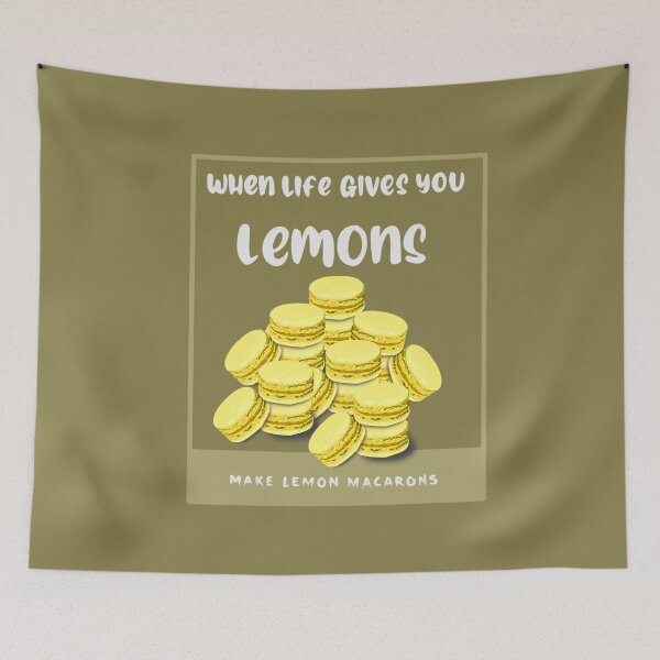 Item preview, When life gives you lemons make lemon macaron  designed and sold by Weather gifts .