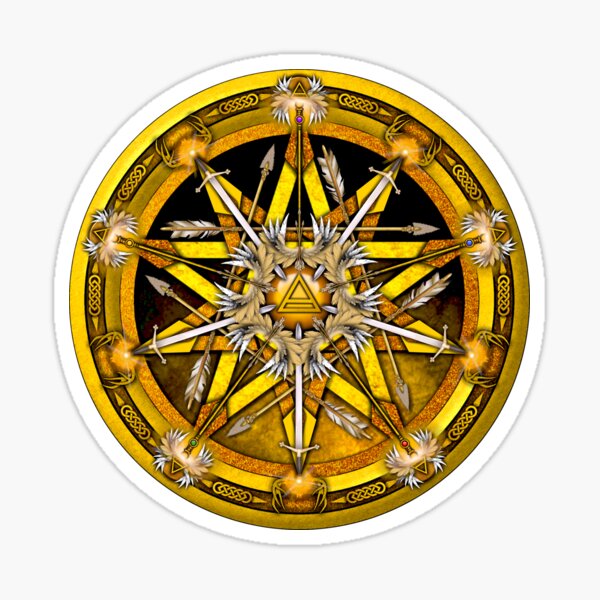 Elemental Pentacle for Air Sticker