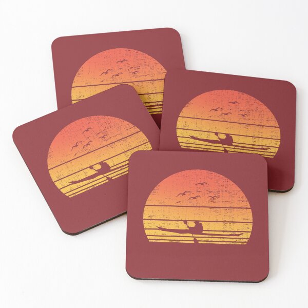 Item preview, Kayak Life Vintage Sunset Canoe Paddling Kayaking Lover designed and sold by 74ninetees.