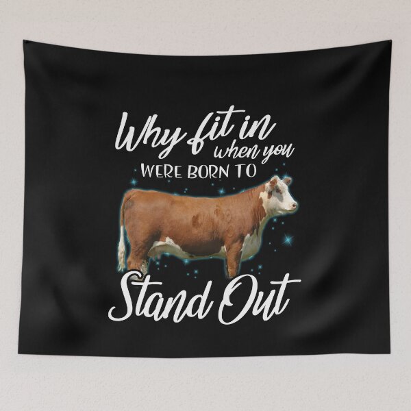 Item preview, Why fit in when you were born to stand out Hereford cattle designed and sold by Titmit.