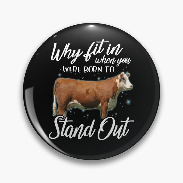 Item preview, Why fit in when you were born to stand out Hereford cattle designed and sold by Titmit.