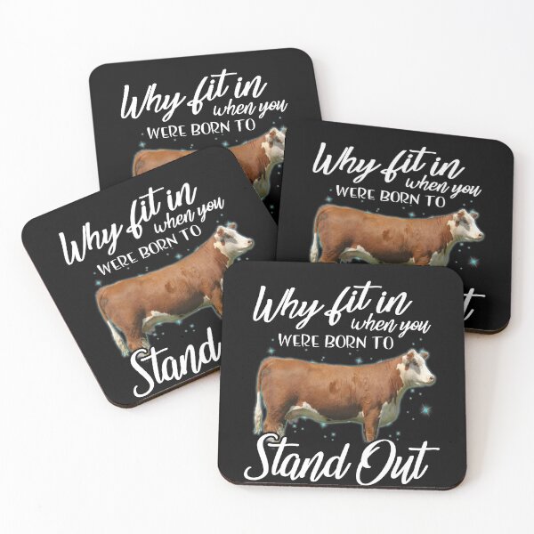 Item preview, Why fit in when you were born to stand out Hereford cattle designed and sold by Titmit.