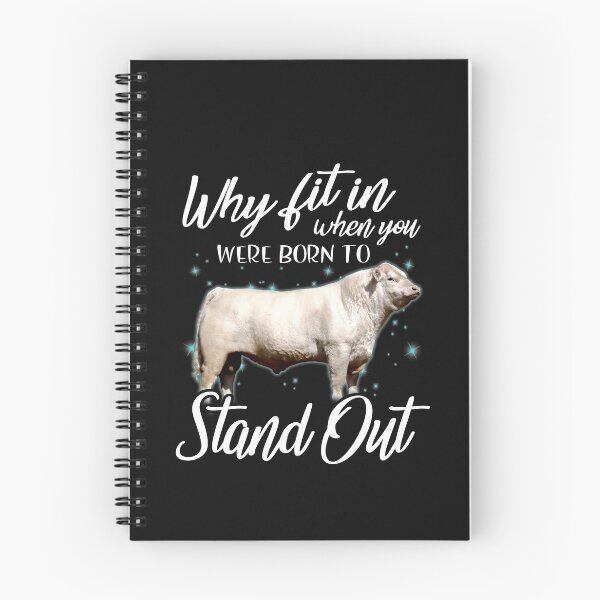 Item preview, Why fit in when you were born to stand out Charolais cattle designed and sold by Titmit.