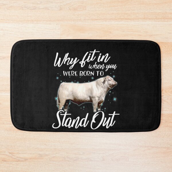 Item preview, Why fit in when you were born to stand out Charolais cattle designed and sold by Titmit.