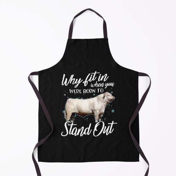 Artikelvorschau, Warum sich anpassen, wenn man geboren wurde, um aufzufallen? Charolais-Rinder entworfen und verkauft von Titmit.
