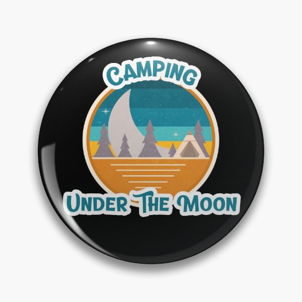 Item preview, Camping Under The Moon Retro designed and sold by HolidayTees.