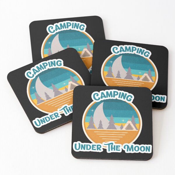 Item preview, Camping Under The Moon Retro designed and sold by HolidayTees.
