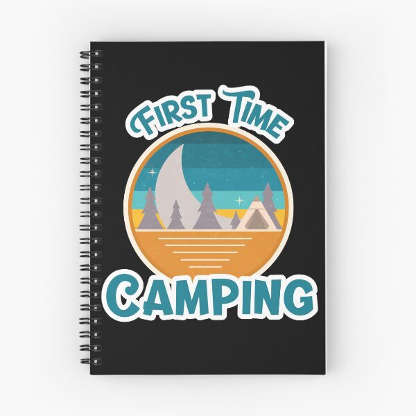 Item preview, First Time Camping Retro designed and sold by HolidayTees.