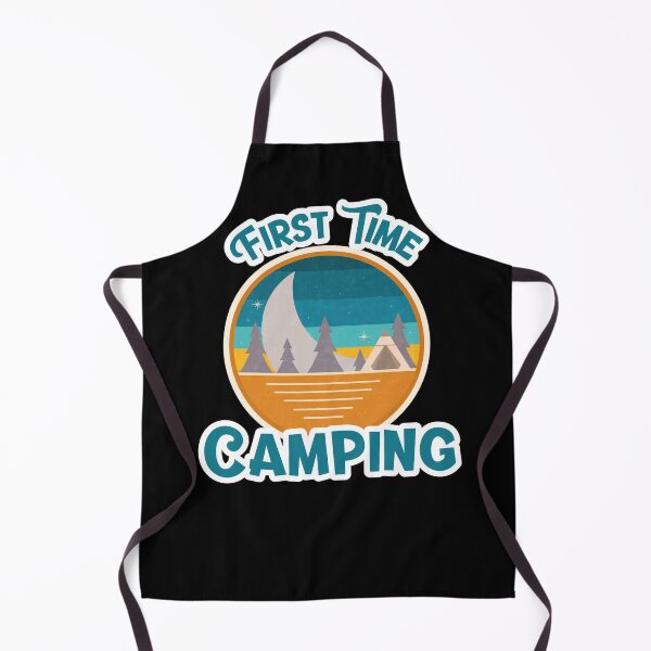 Item preview, First Time Camping Retro designed and sold by HolidayTees.