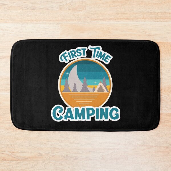 Item preview, First Time Camping Retro designed and sold by HolidayTees.