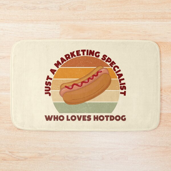 Item preview,  just a marketing specialist who loves hotdog, dark, marketing specialist job, marketing specialist humor, marketing specialist joke, marketing specialist meme, designed and sold by SGS-.