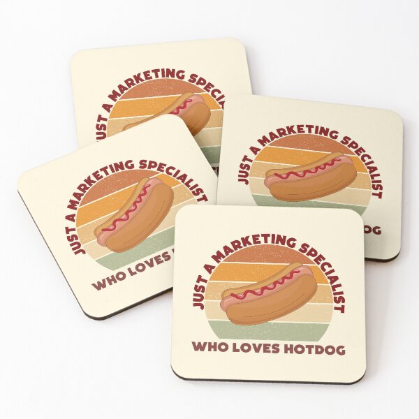 Item preview,  just a marketing specialist who loves hotdog, dark, marketing specialist job, marketing specialist humor, marketing specialist joke, marketing specialist meme, designed and sold by SGS-.