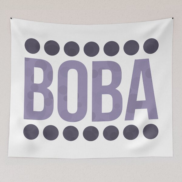 Item preview, Taro Boba Balls Typography designed and sold by John Uttley.