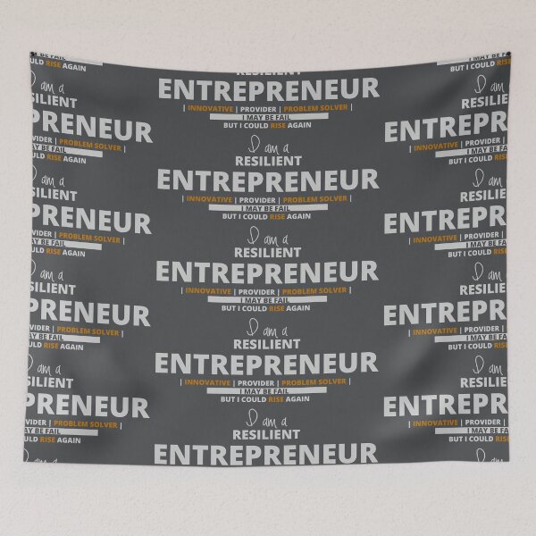 Item preview, I am a Resilient Entrepreneur (inspirational quote designed by TATZKI) designed and sold by Tatzki-Design.