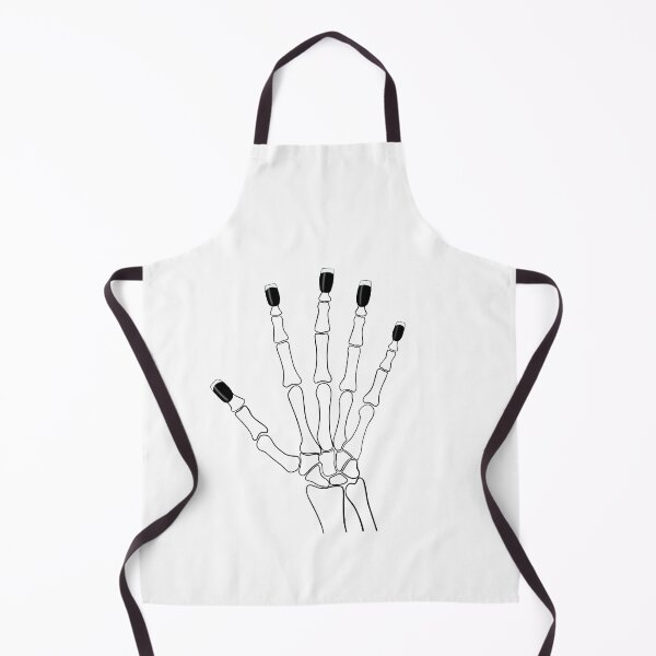 Item preview, French manicure skeleton hand designed and sold by Zela.