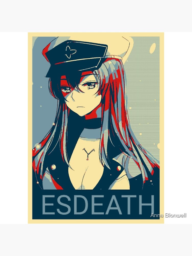 Akame Ga Kill Esdeath Waifu Photographic Print By Shindouart Redbubble 