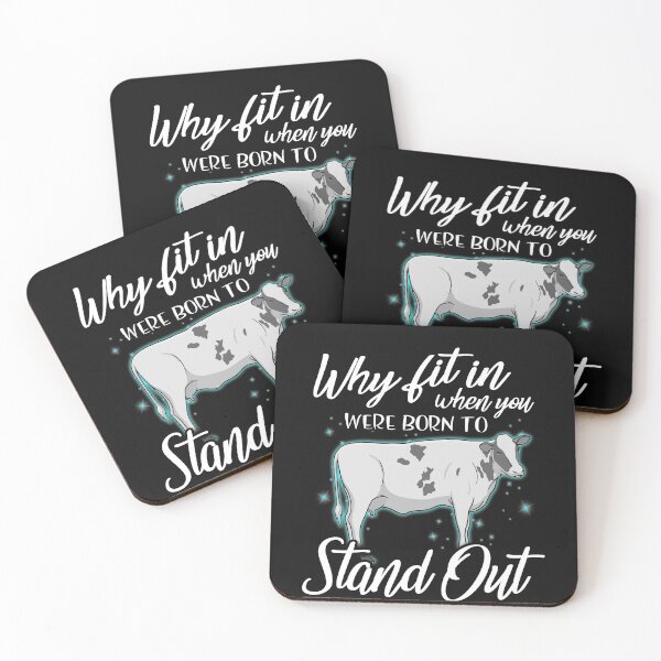 Item preview, Why fit in when you were born to stand out cattle designed and sold by Titmit.