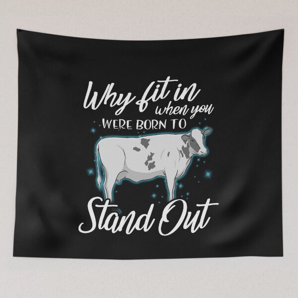 Item preview, Why fit in when you were born to stand out cattle designed and sold by Titmit.