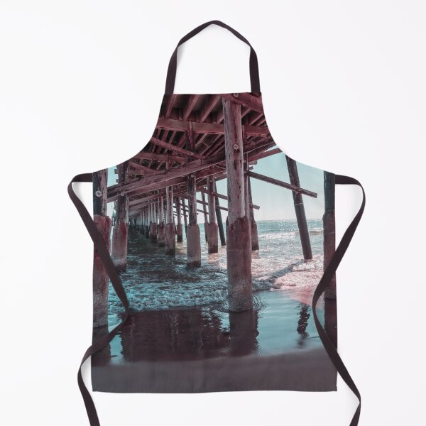 Item preview, Silky Ripples in Mint Green and Pink - Californian Cool Under the Newport Beach Pier designed and sold by Georgia Mizuleva.