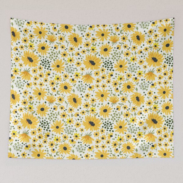 Item preview, Sunflower Pattern With Ditsy floral illustration, Sunflower Seamless Pattern, Sunflower Pattern Design designed and sold by graphic-genie.