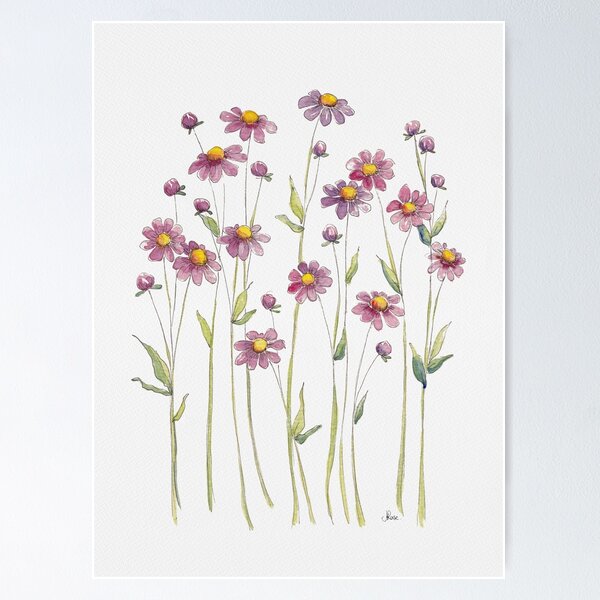 Item preview, Pretty Mauve Daisies designed and sold by JRoseDesign.