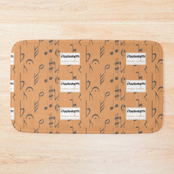 Item preview, Musical notes personalised orange  designed and sold by HalunaHappy.