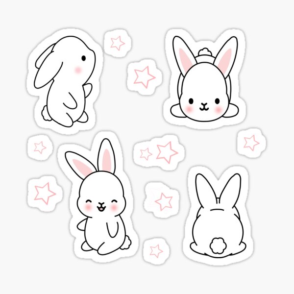Item preview, Rabbits in Stars designed and sold by freeArt10.